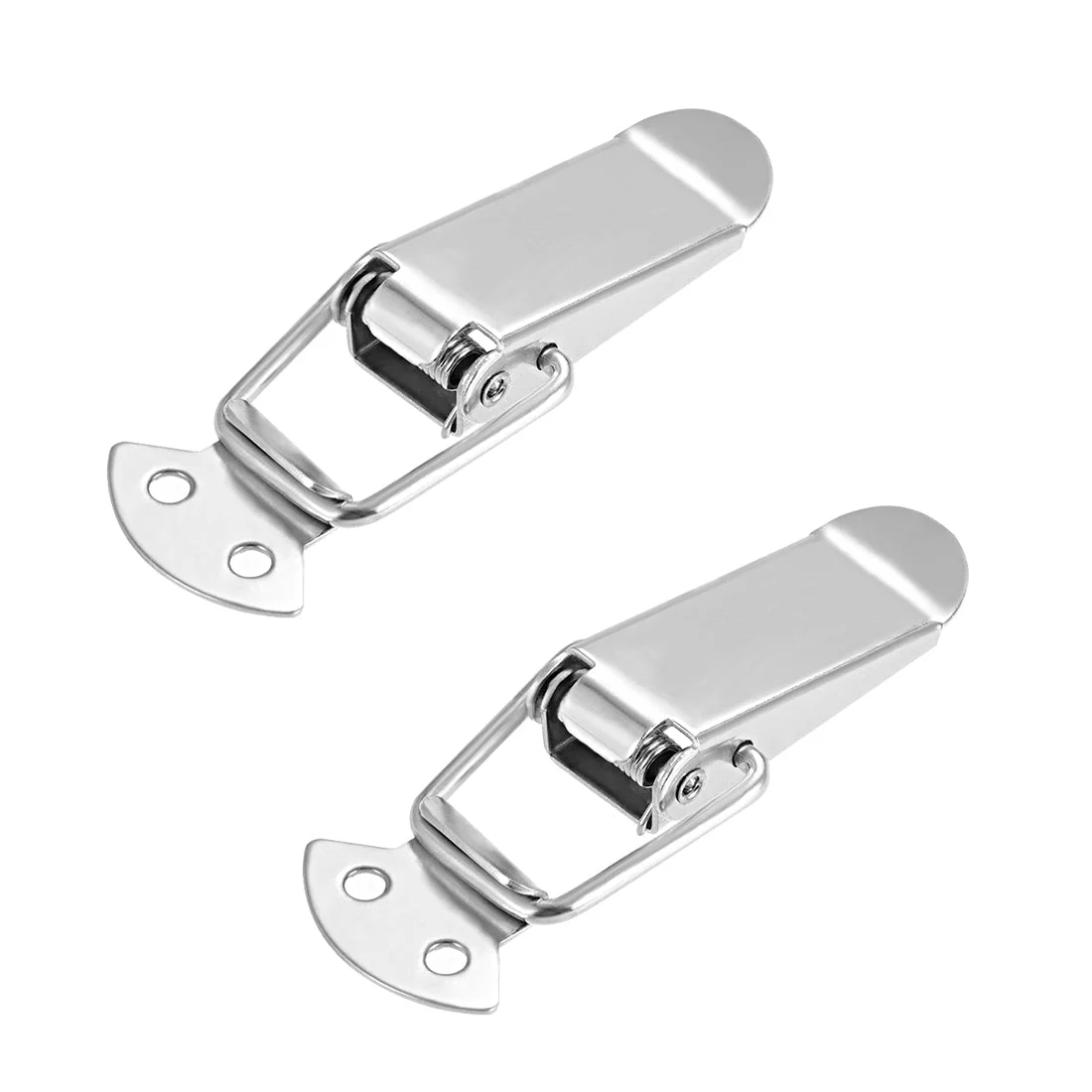 304 Stainless Steel Spring Loaded Toggle Case Box Chest Trunk Latch Catches Clamp Hasps 2 pcs, 90mm Overall Extent