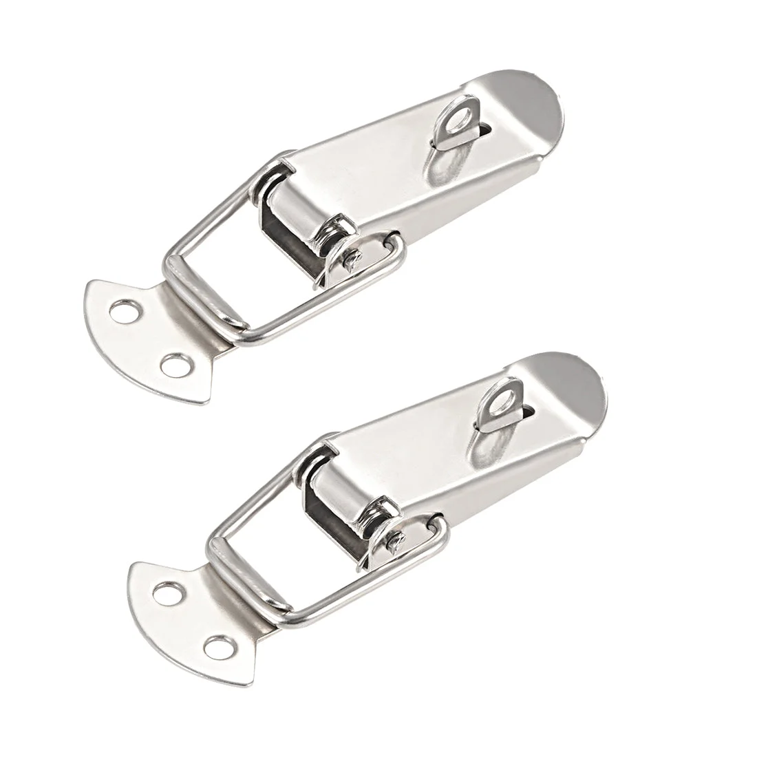Iron Spring Loaded Toggle Case Box Chest Trunk Latch Catches Hasps Clamp 2 pcs, 90mm Entire Length