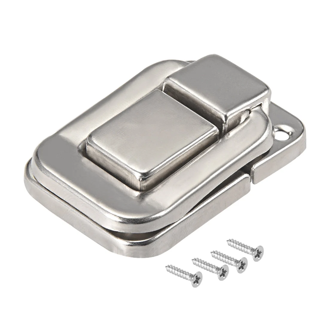 Toggle Latch 48mm Decorative Hasp Jewelry Box Catch Silver Tone 2Pcs