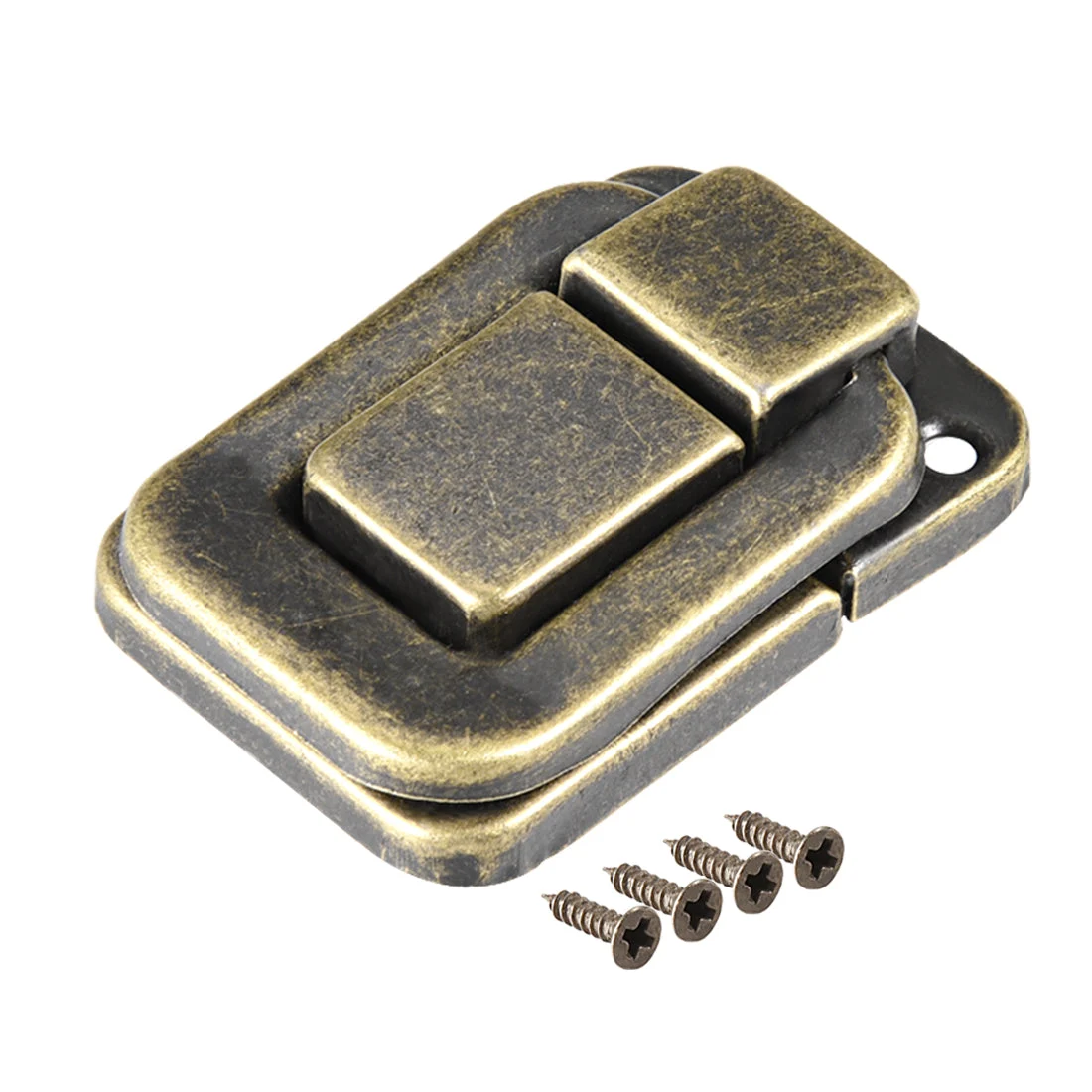 Toggle Latch, 38mm Retro Style Bronze Decorative Hasp Jewelry Wooden Box Catch w Screws 10 pcs