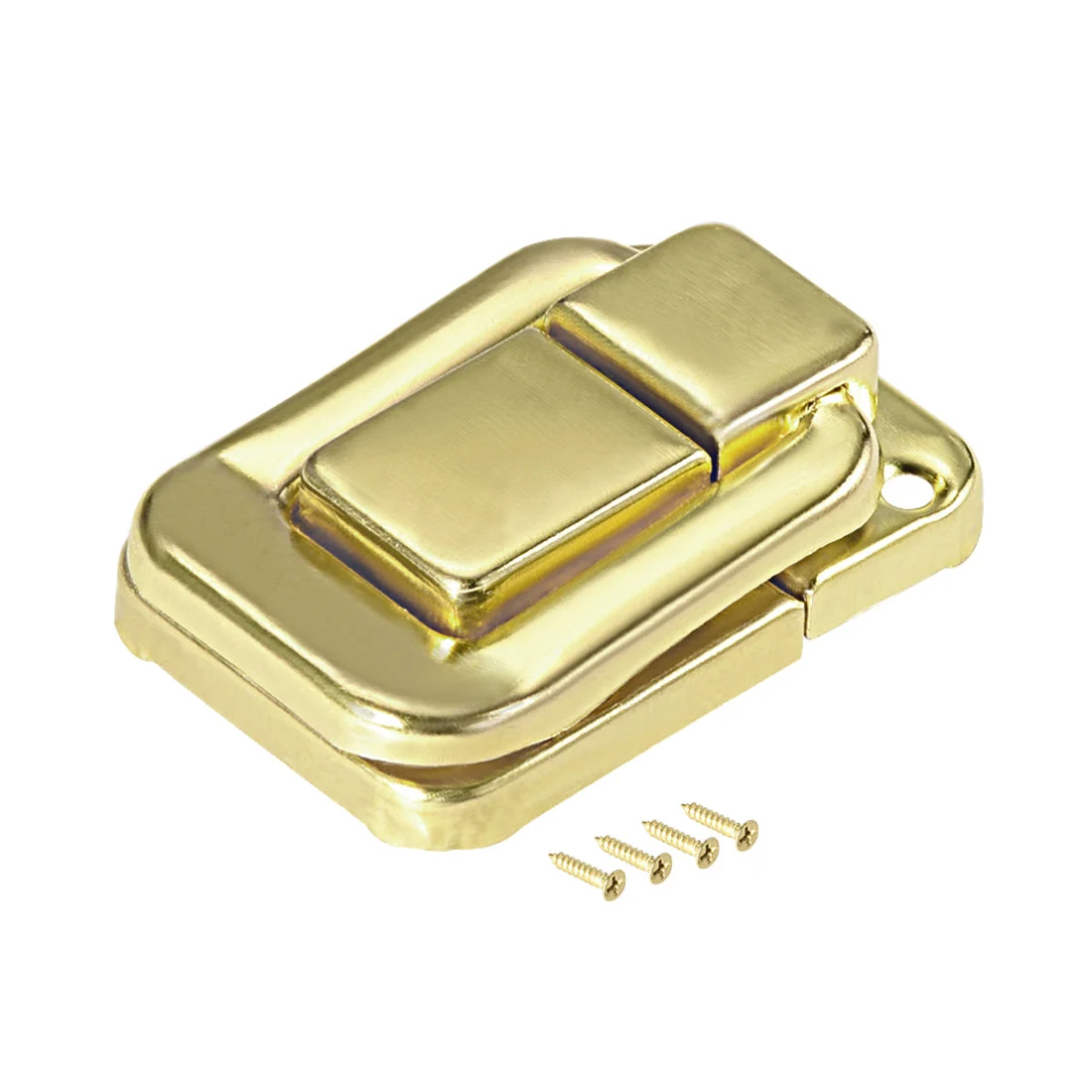 Toggle Latch, 36mm Retro Style Yellow Decorative Hasp Jewelry Wooden Box Catch w Screws 6 pcs