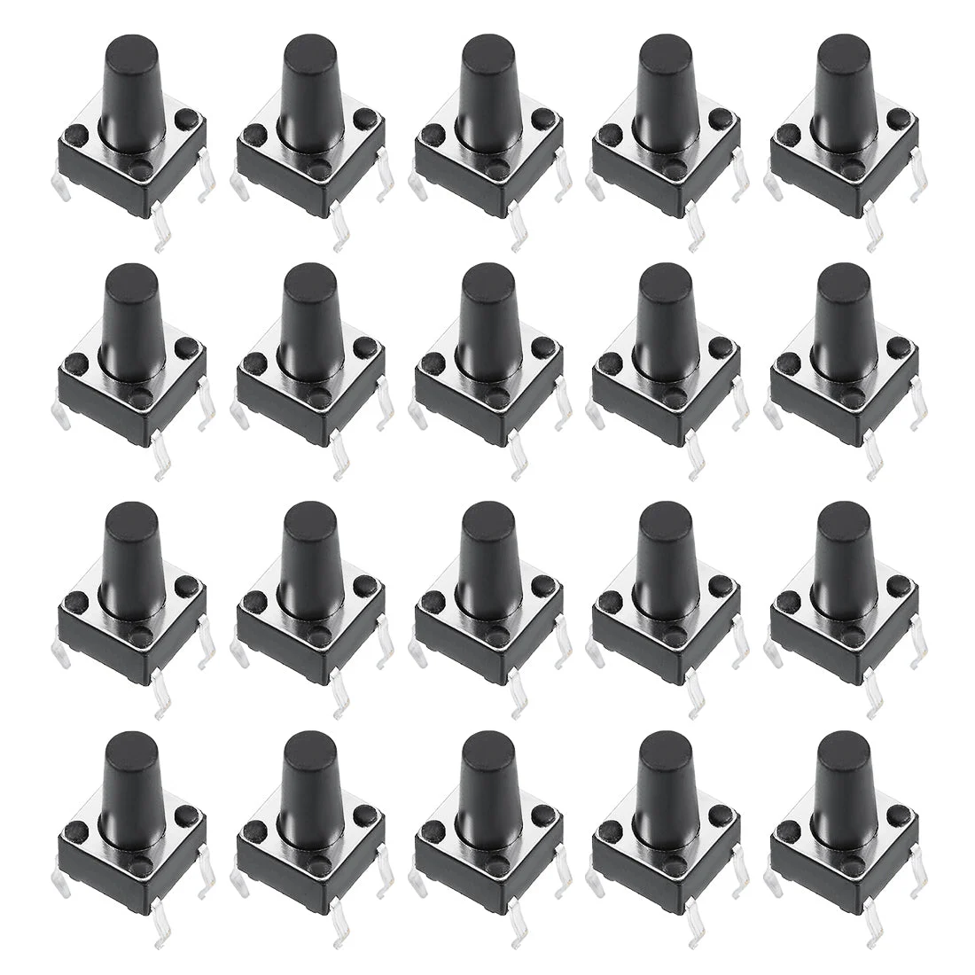 6x6x10mm Panel Mini/Micro/Small PCB Momentary Tactile Tact Push Button Switch DIP 20PCS