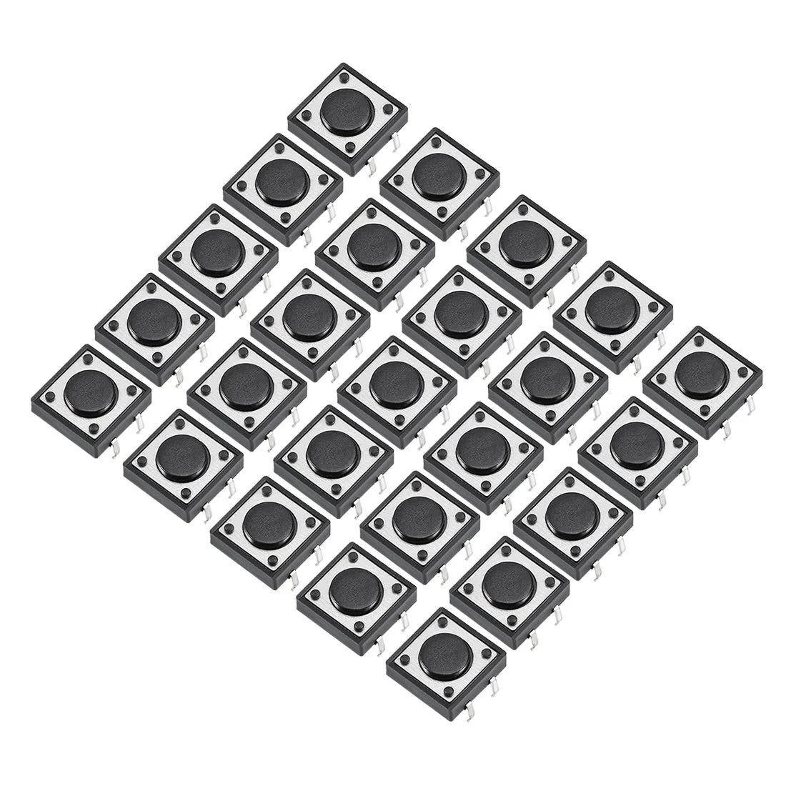 12x12x4.3mm Panel Mini/Micro/Small PCB Momentary Tactile Tact Push Button Switch DIP 25PCS