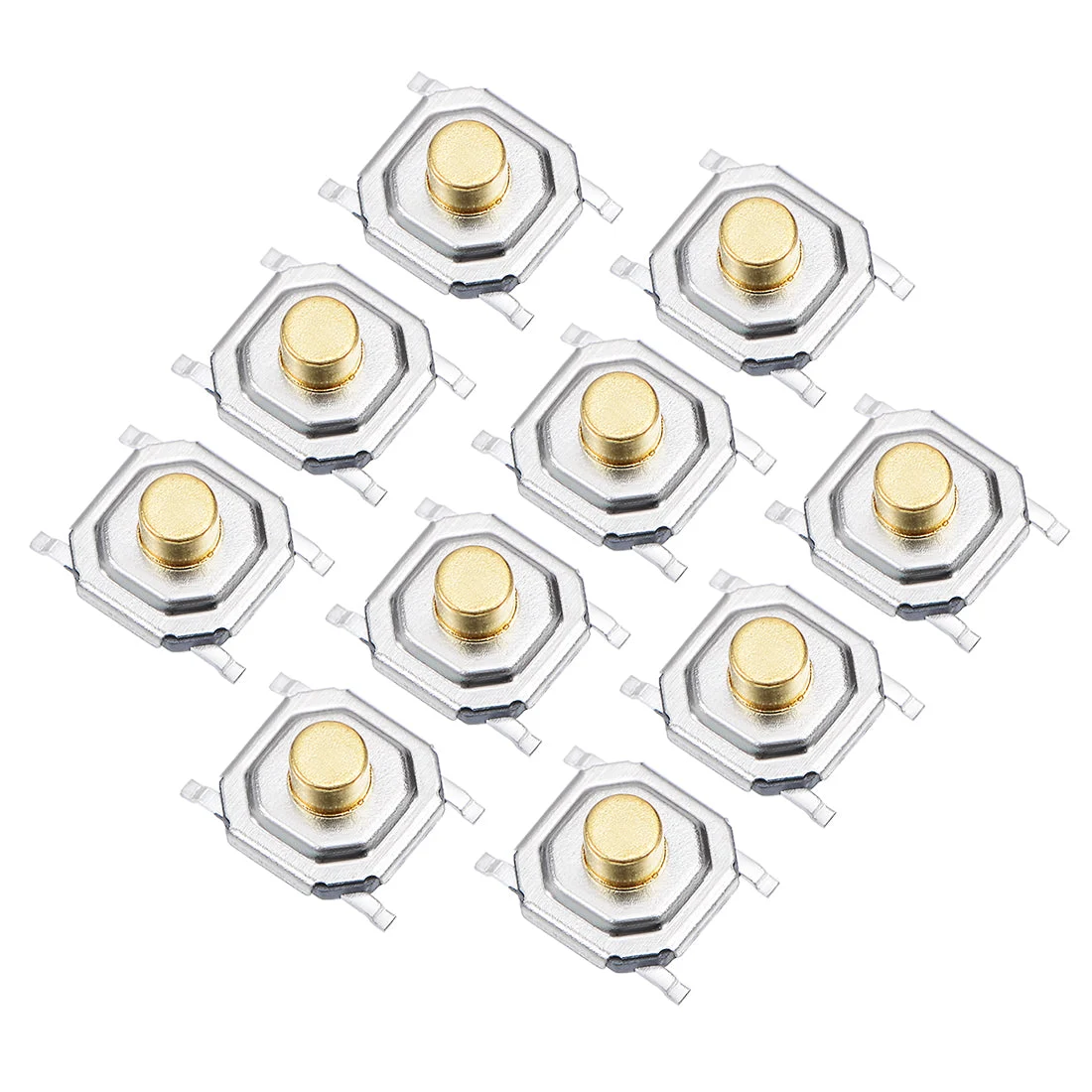 10PCS 5x5x2.5mm Momentary Panel PCB Surface Mounted Devices SMT Mount 4 Pins Push Button SPST Tactile Tact Switch