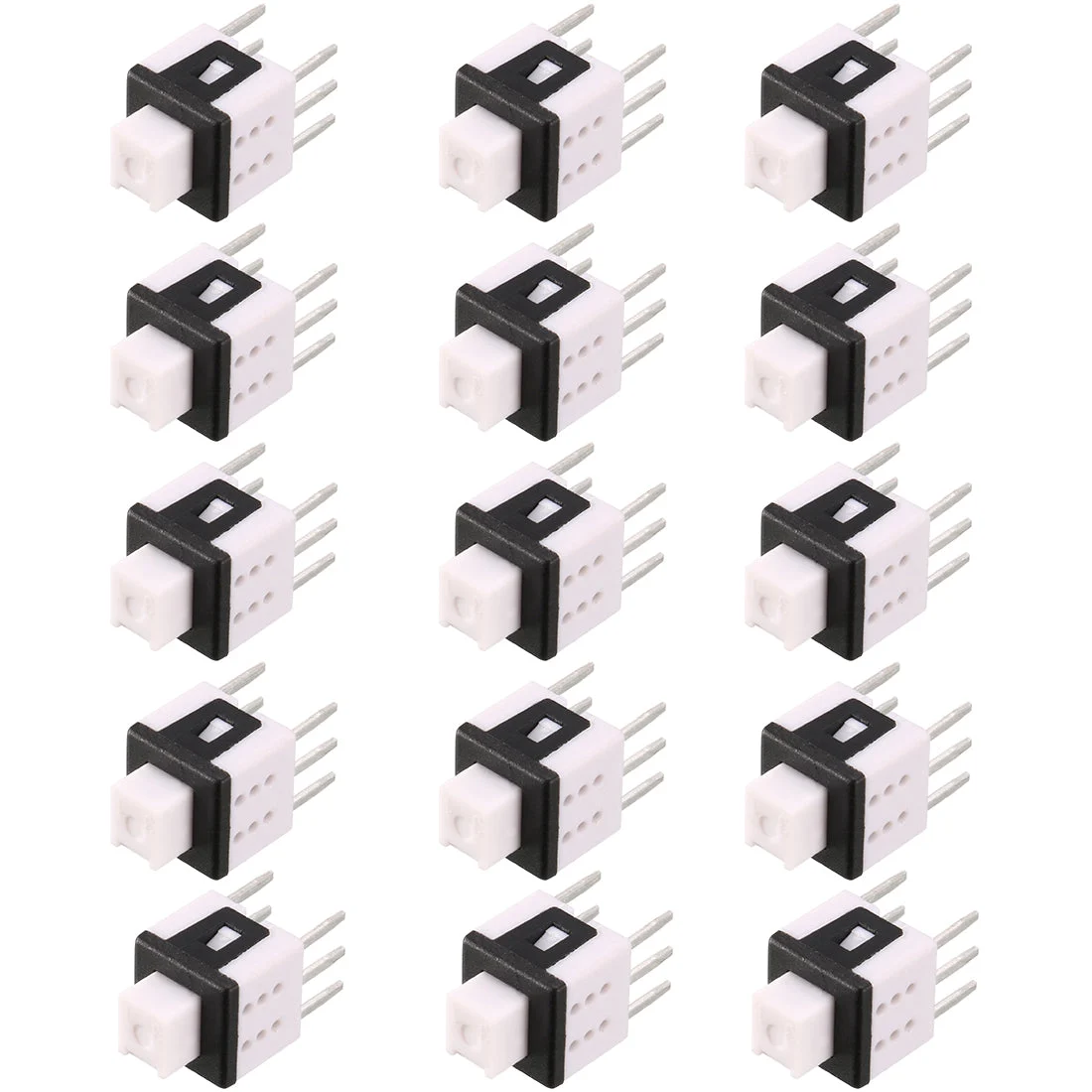 5.8x5.8x7mm PCB DIP Mounting Tact Tactile Push Button Switch Latching 6 Pin 15PCS