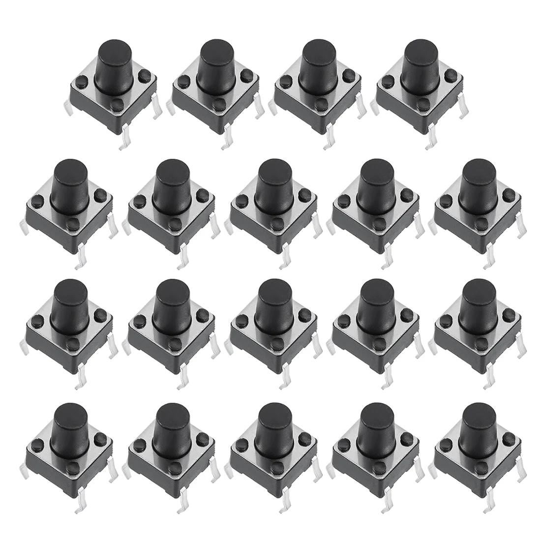 6x6x8mm Panel Mini/Micro/Small PCB Momentary Tactile Tact Push Button Switch DIP 19PCS