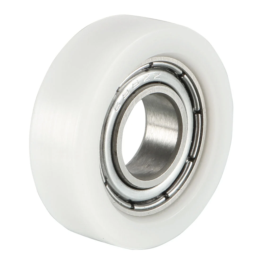 4pcs 8x22x7mm Roller Idler Bearing Pulley Sliding Conveyor Wheel White