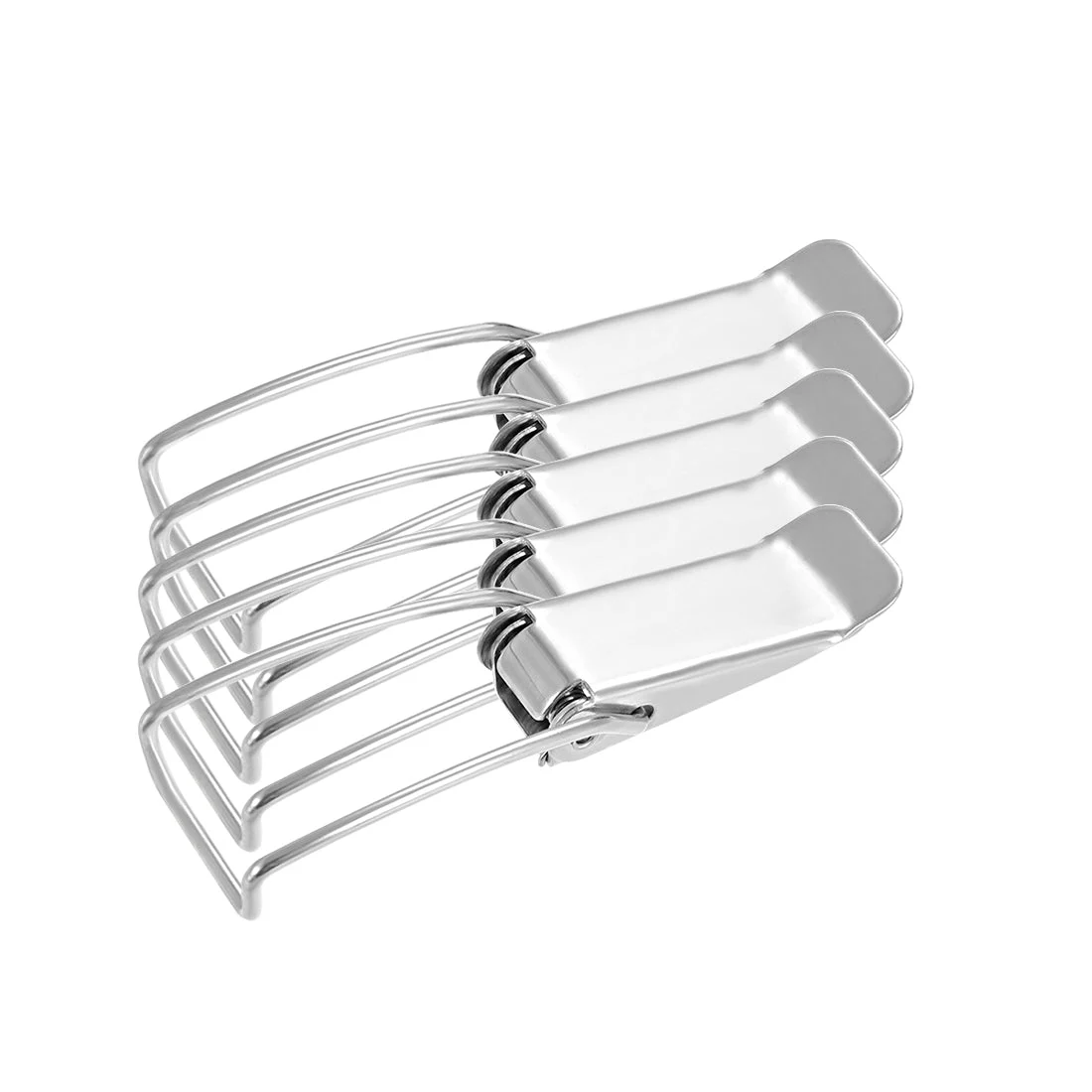 5 Pcs Iron Spring Loaded Toggle Case Box Chest Trunk Latch Catches Hasps Clamps, 87mm Length
