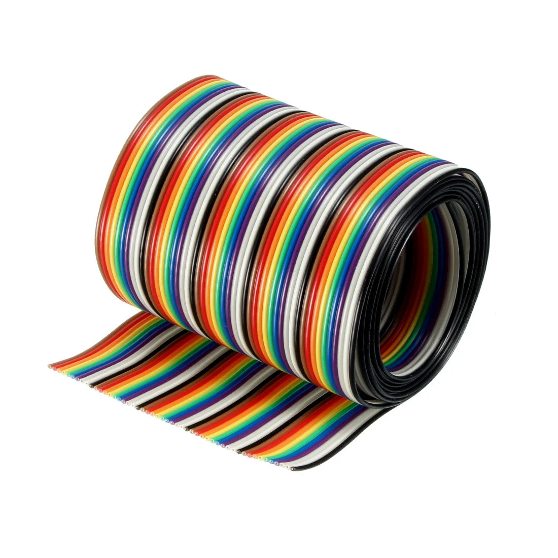 Flat Ribbon Cable 50P Rainbow IDC Wire 1.27mm Pitch 1m Long