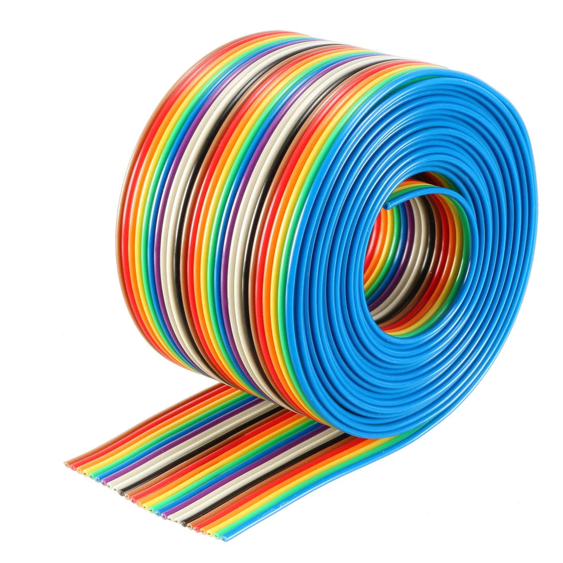 Flat Ribbon Cable 26P Rainbow IDC Wire 1.27mm Pitch 2 Meters Long