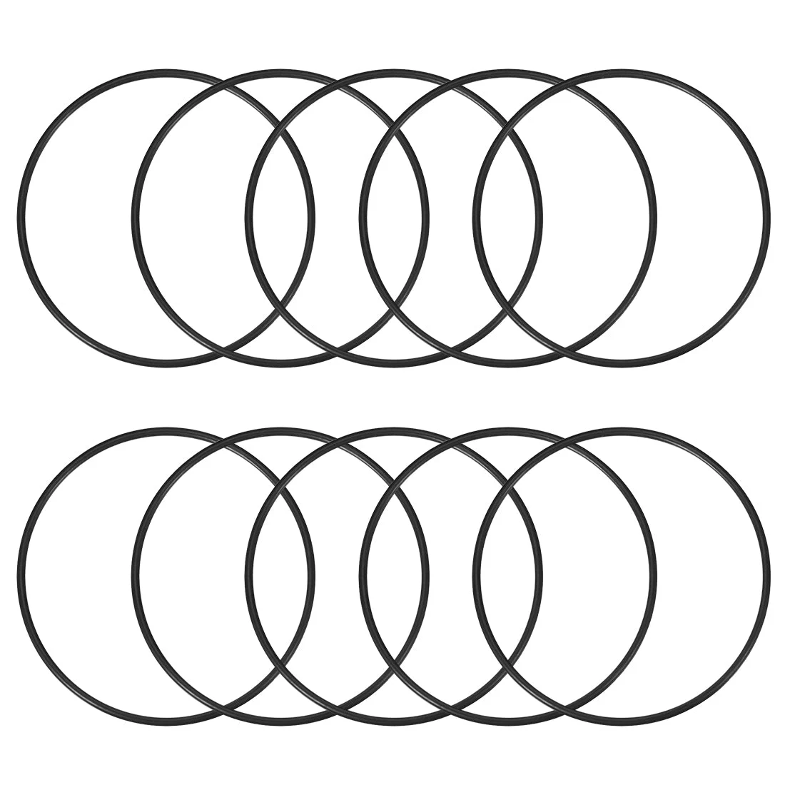 O-Rings Nitrile Rubber 137mm x 145mm x 4mm Seal Rings Sealing Gasket 10pcs