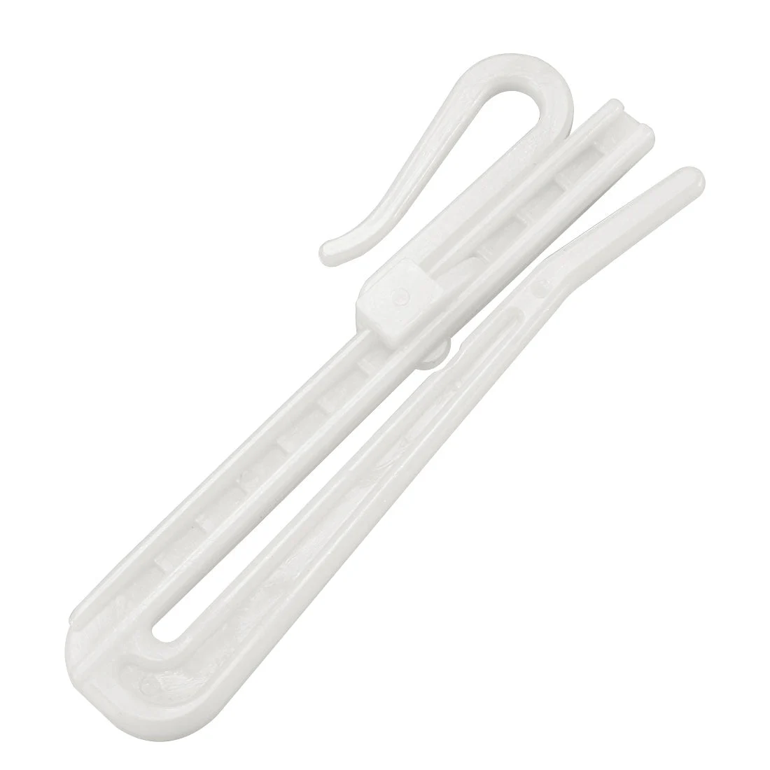 Curtain Hooks Plastic Adjustable Depth Pinch Pleat Locking Curtain Tape Clip Hook 20 Pcs