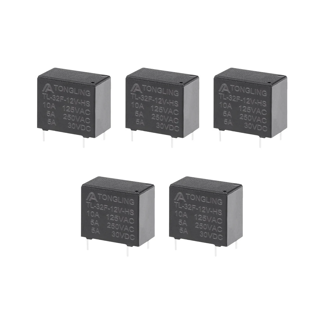 5 Pcs TL-32F-12V-HS DC 12V Coil SPST 4 Pin PCB Electromagnetic Power Relay