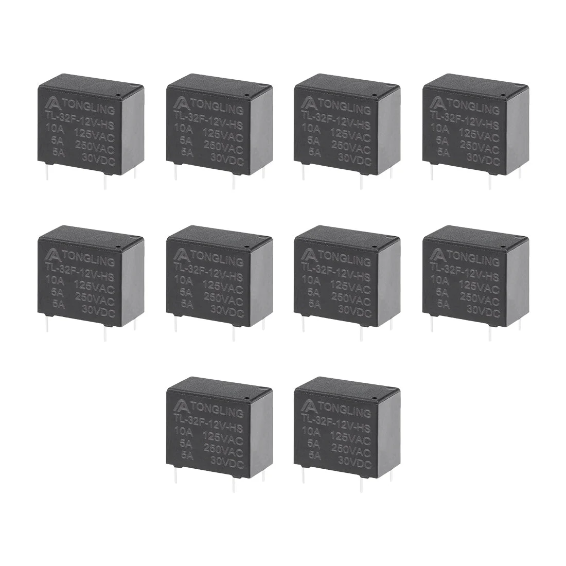 10 Pcs TL-32F-12V-HS DC 12V Coil SPST 4 Pin PCB Electromagnetic Power Relay