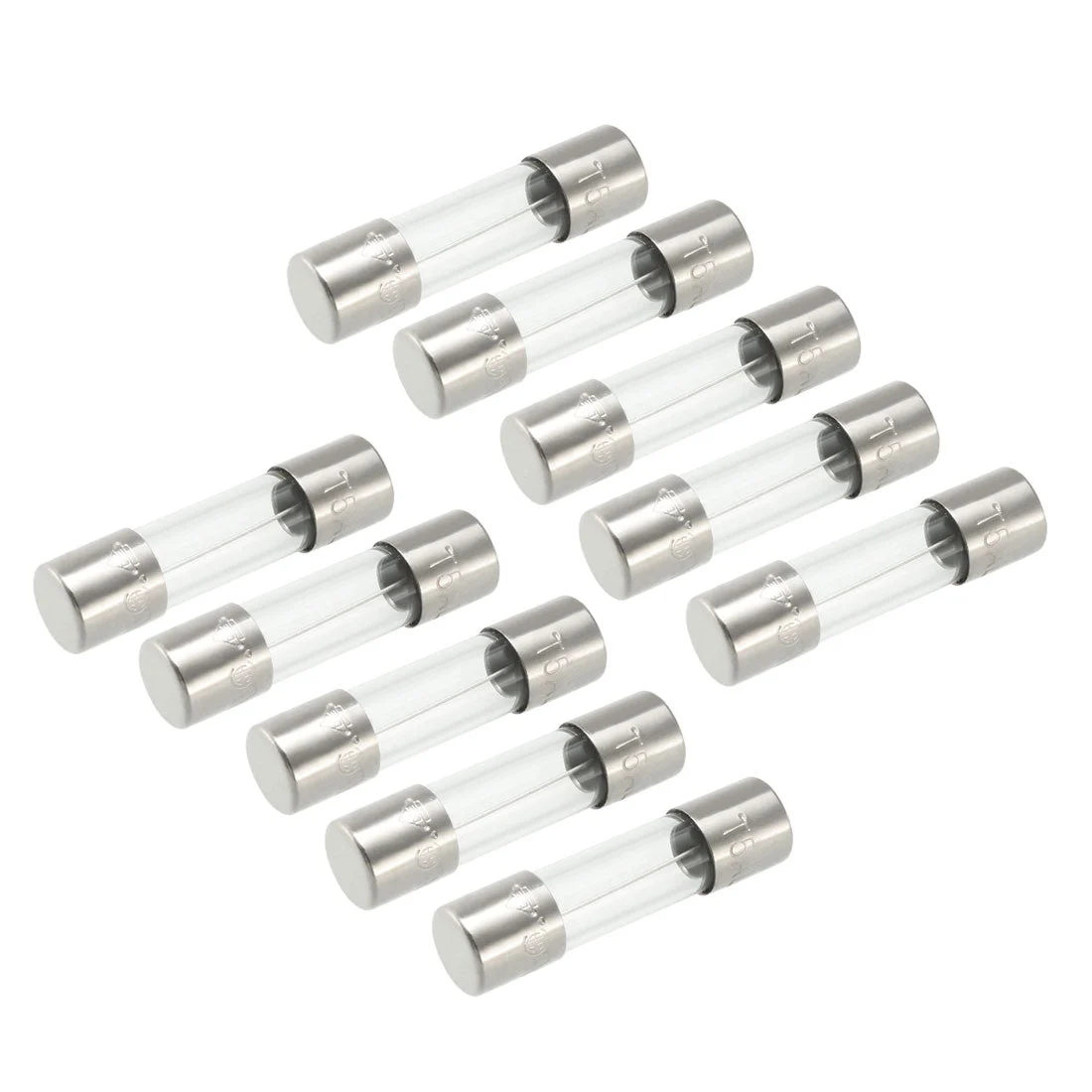 Slow Blow Glass Cartridge Fuse Tube Time Delay Fuse 5mm x 20mm 250V 5A 10Pcs