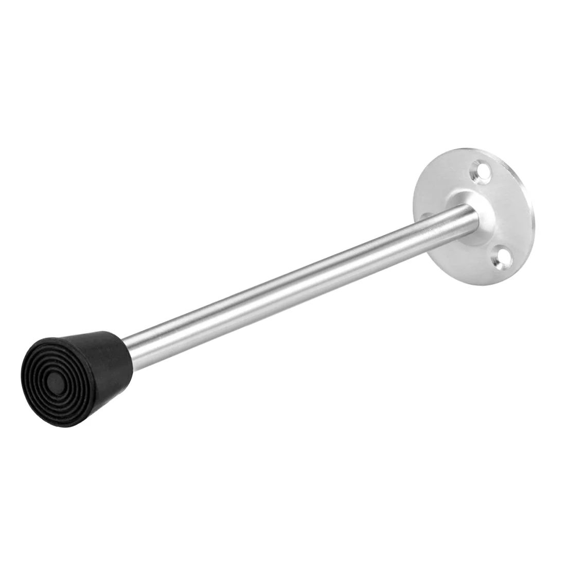 Door Stopper Stop Bumper Wall Protector Sound Dampening Wall Mount w Rubber Tip 196mm Long