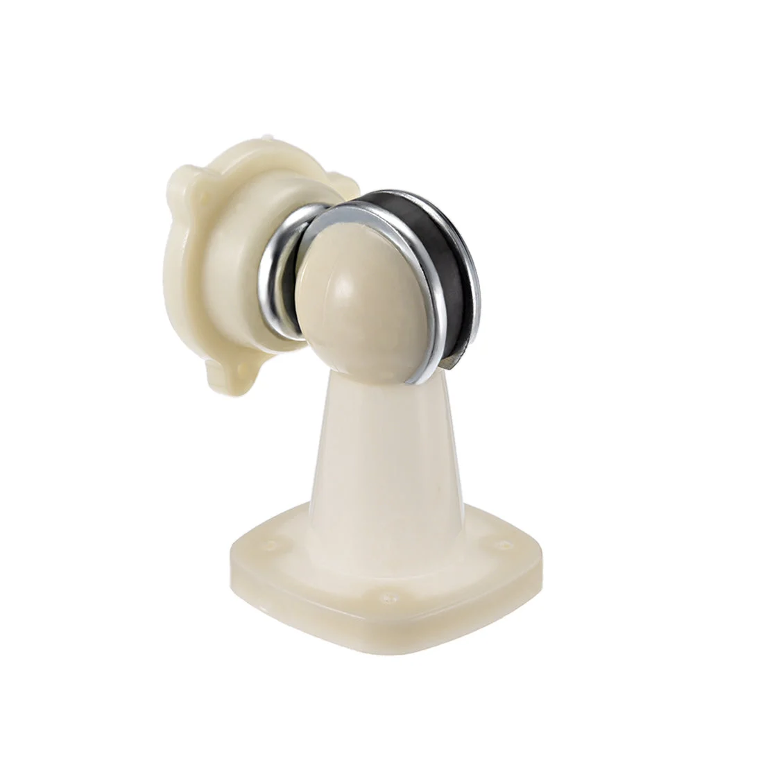 Plastic Door Magnetic Catch Holder Stopper Doorstop Screw Mount Beige