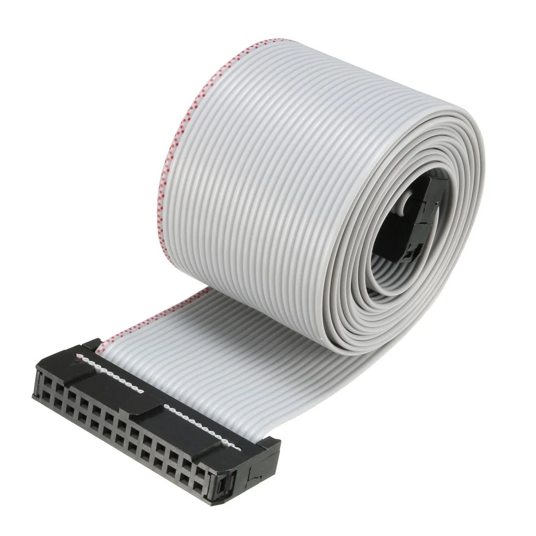 IDC Gray Wire Flat Ribbon Cable 26 Pins 128cm Length 2.54mm Pitch Type-B