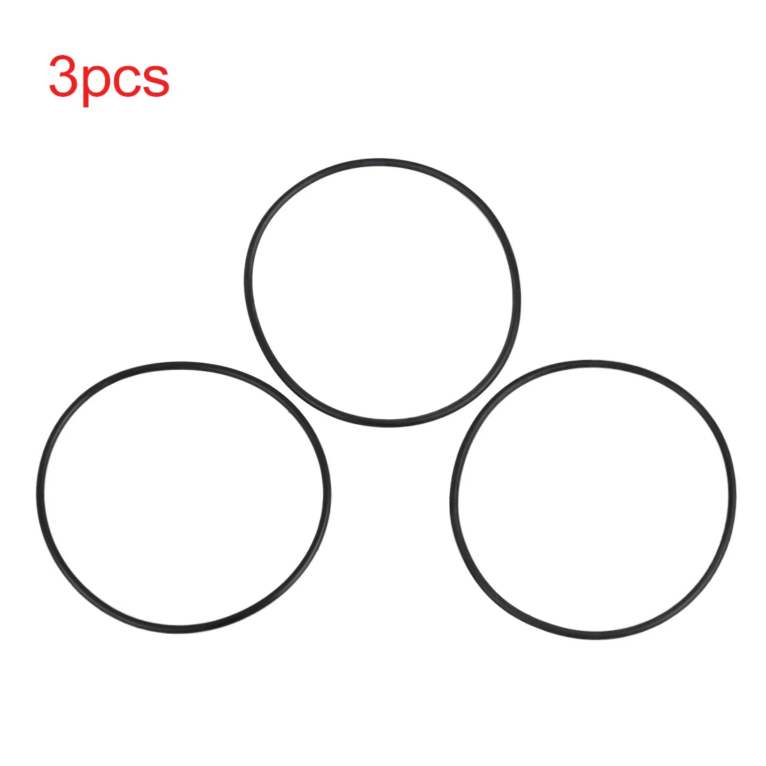3pcs Black 70 Rubber O-Ring Washer Sealing Gasket for 75 x 2.5mm