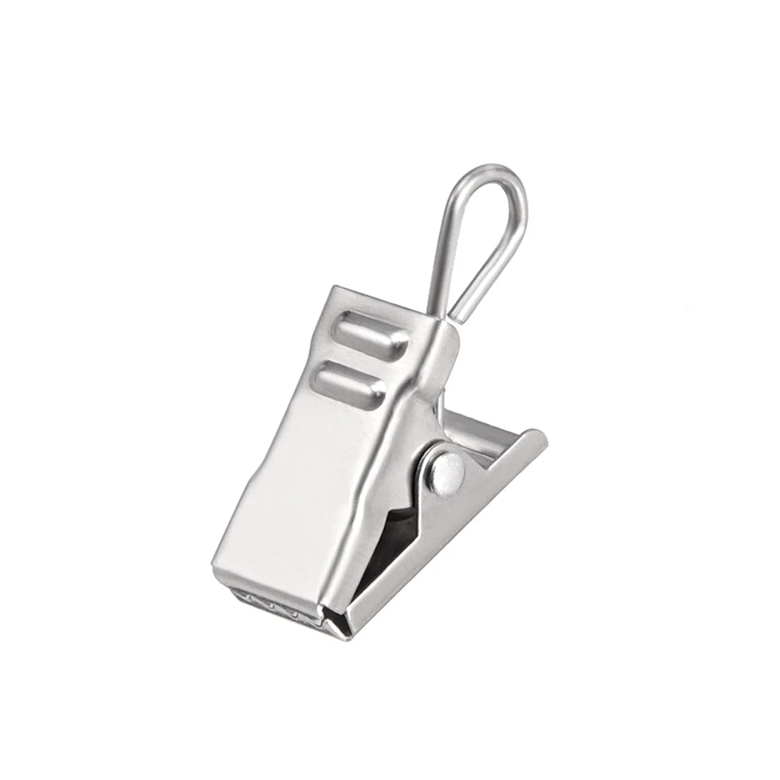 Curtain Clips with Hooks Metal 18mm Clip Length for Drapery, Photos and Home Decoration Silver Tone 20 Pcs