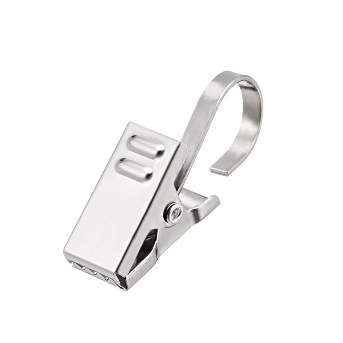 Curtain Clips with Hooks Stainless Steel for Drapery, Photos and Home Decoration Silver Tone 30 Pcs