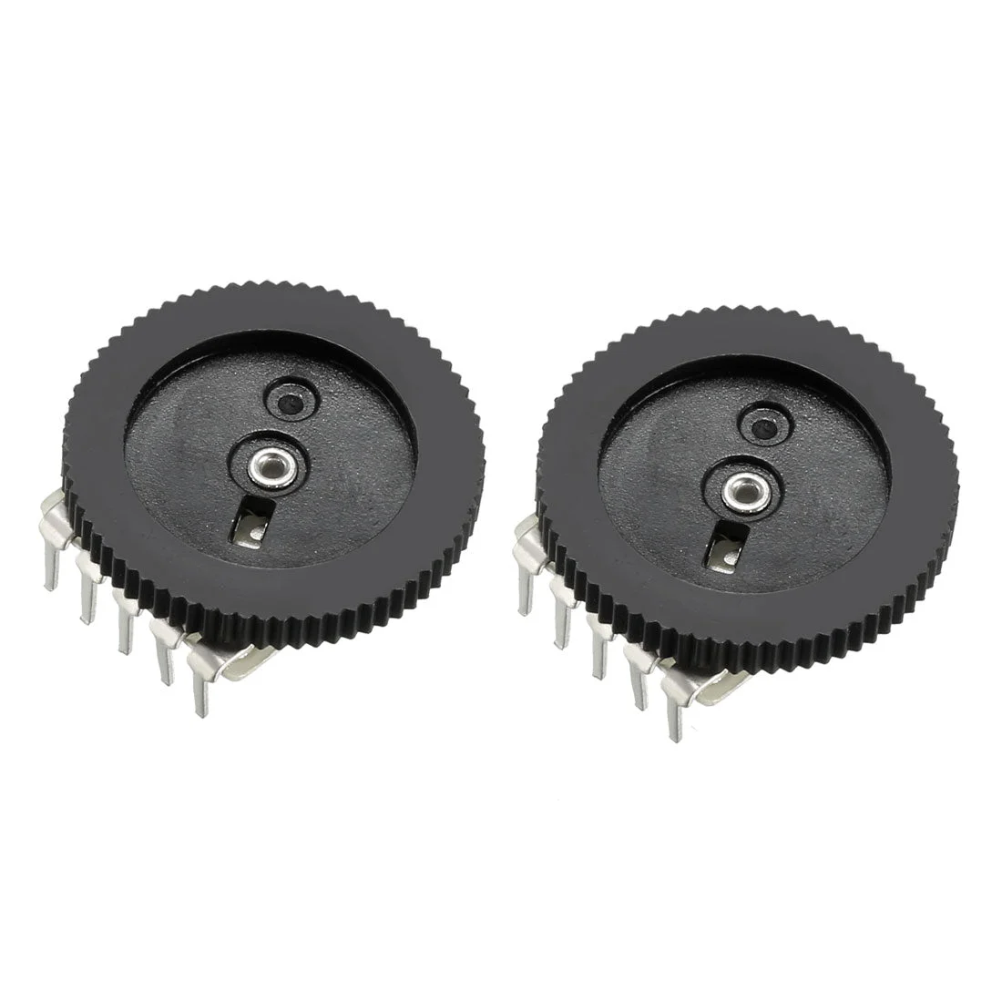 10K Ohm Dial Wheel Potentiometer for Audio Stereo Volume Switch Control 16x2mm 2Pcs