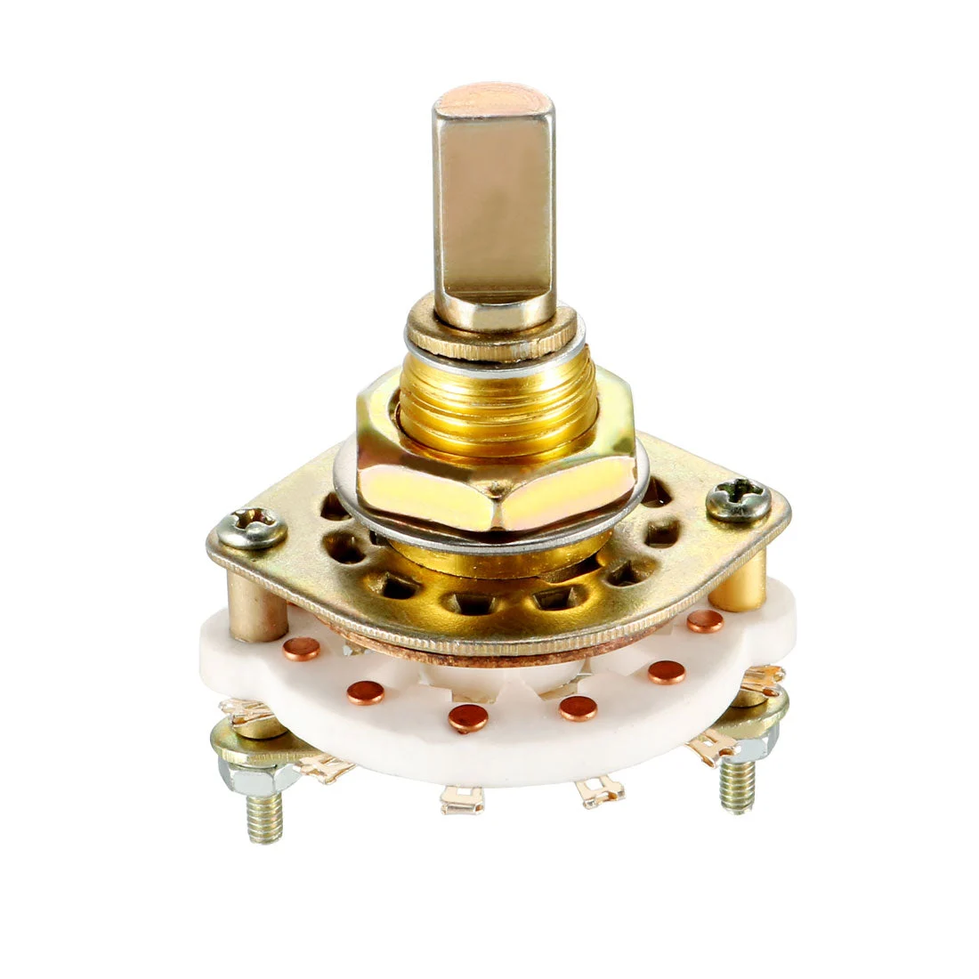 3P3T 3 Pole 3 Position Selectable Single Deck Band Channel Rotary Switch Selector
