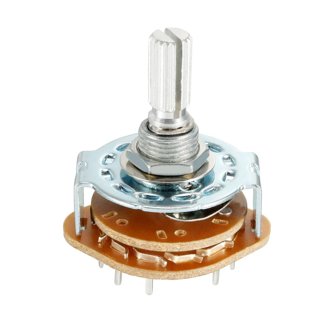 6mm 2P6T 2 Pole 6 Position Selectable Single Deck Band Channel Rotary Switch Selector
