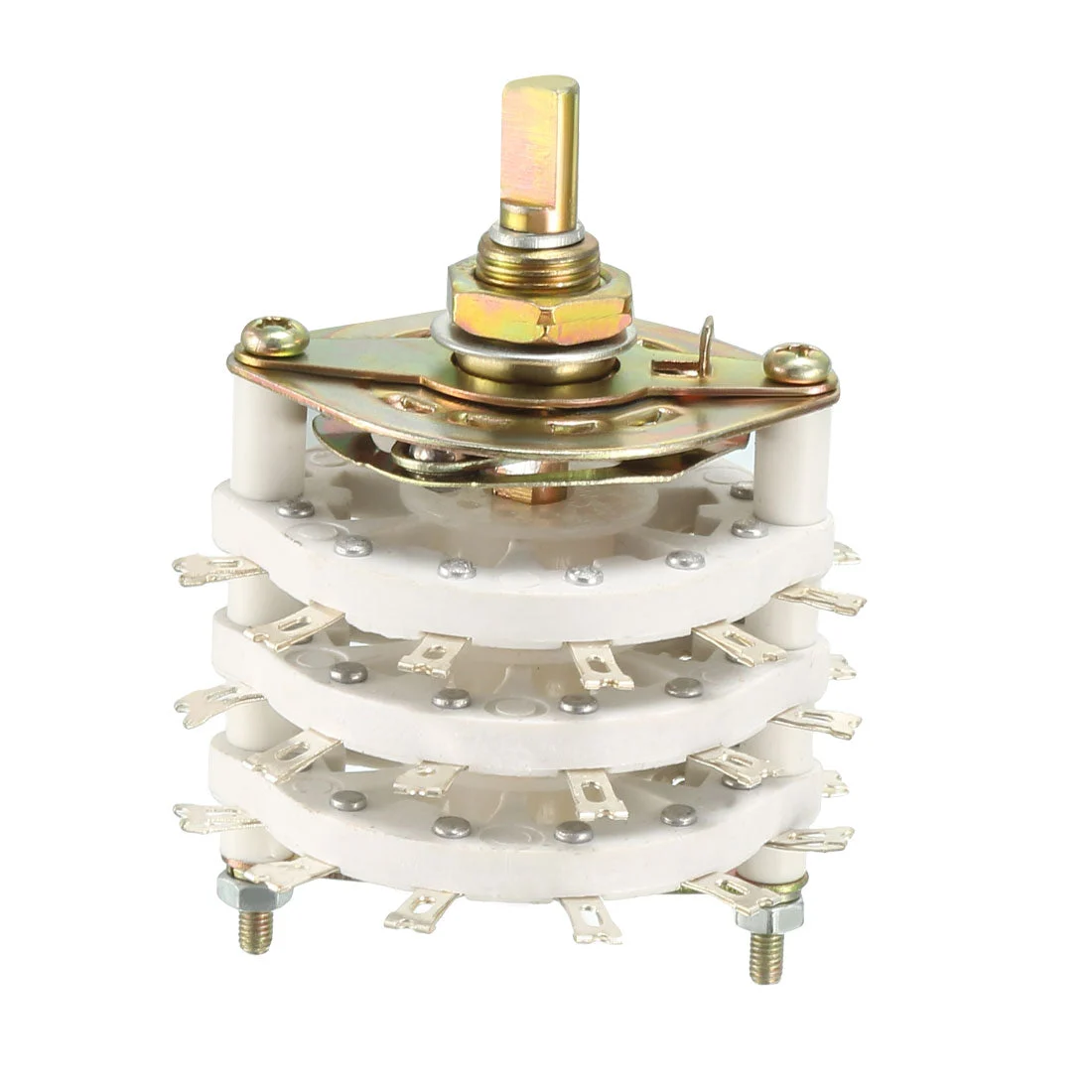 3P6T 3 Pole 6 Throw 3 Deck Band Channel Rotary Switch Selector