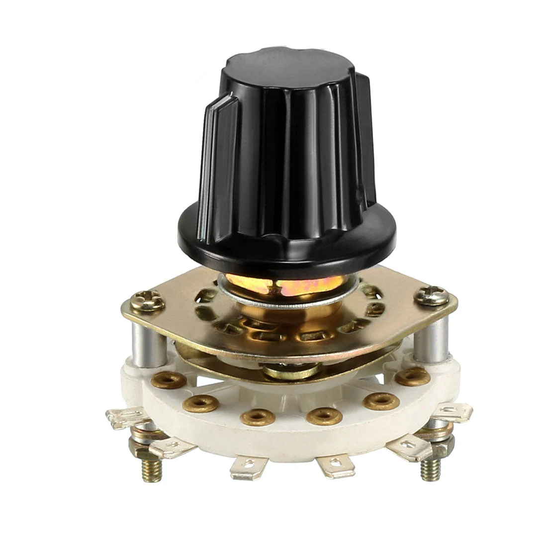 1P5T 1 Pole 5 Position 1 Deck Band Channel Rotary Switch Selector with Knob