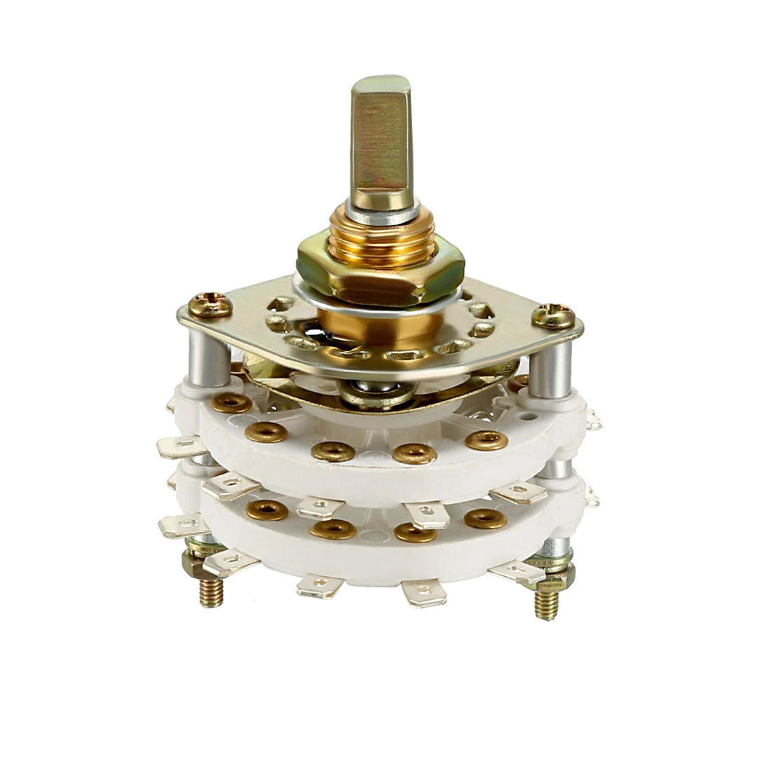 2P10T 2 Pole 10 Throw 2 Deck Band Channel Rotary Switch Selector