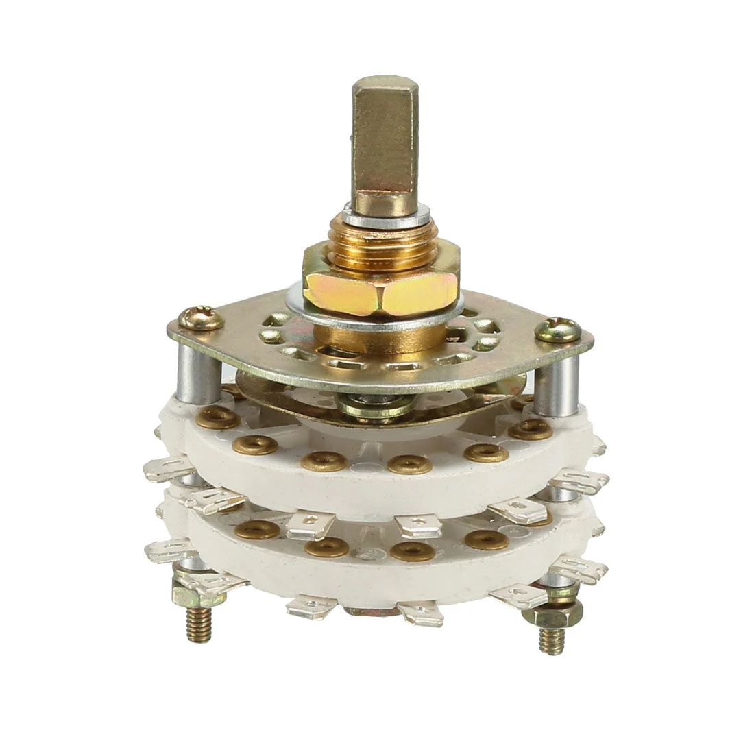 6P3T 6 Pole 3 Throw 2 Deck Band Channel Rotary Switch Selector