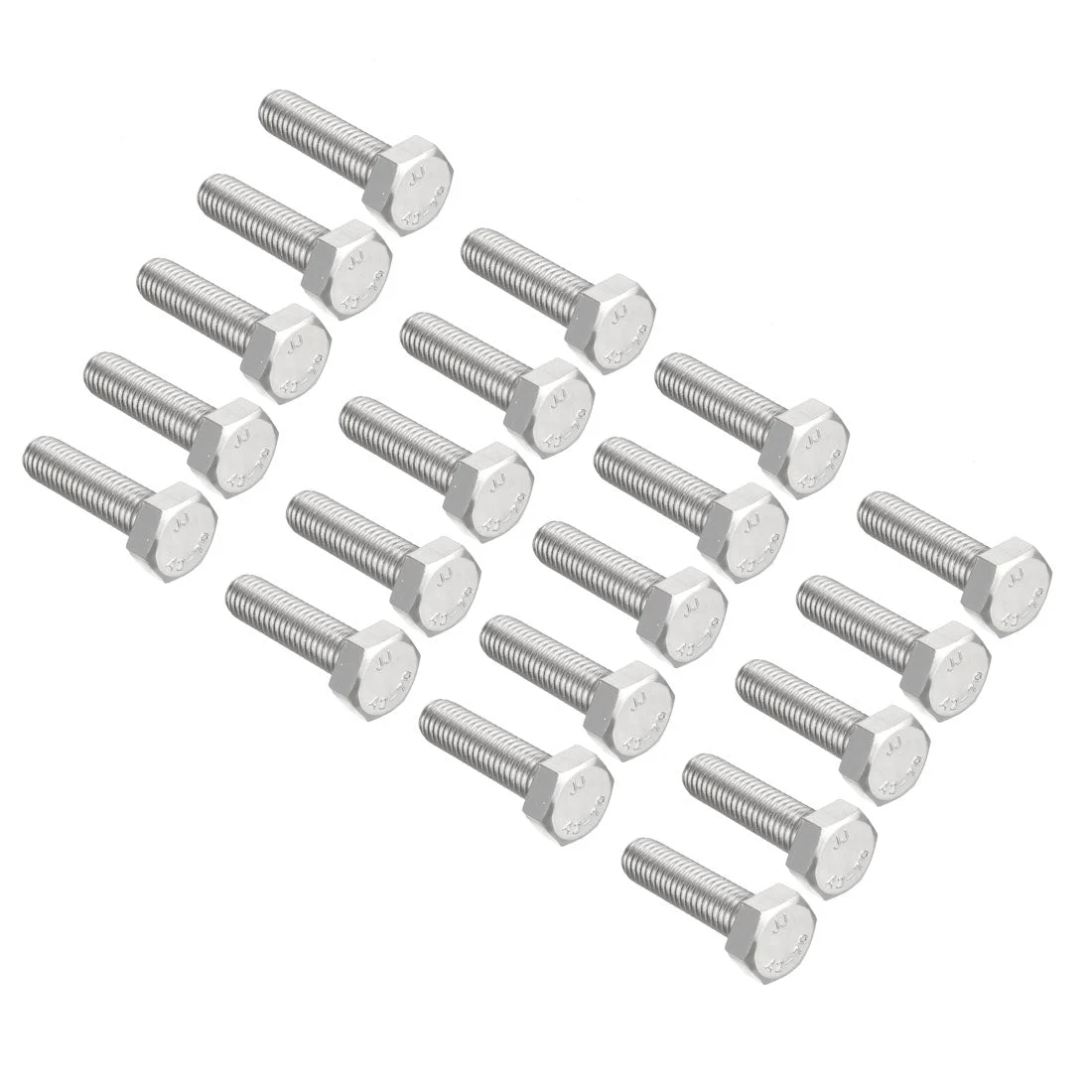 M8x30mm Hex Bolts 304 Stainless Steel Hexagon Screw Bolt 20pcs