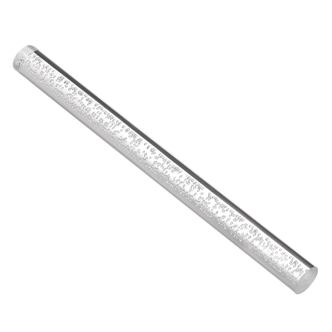 20mm x250mm Clear Round Bubble Solid Acrylic Round Rod PMMA Bar