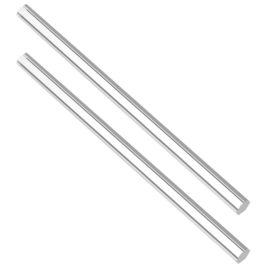 12mmx12mmx250mm Clear Solid Acrylic Hexagon Rod PMMA Bar 2pcs