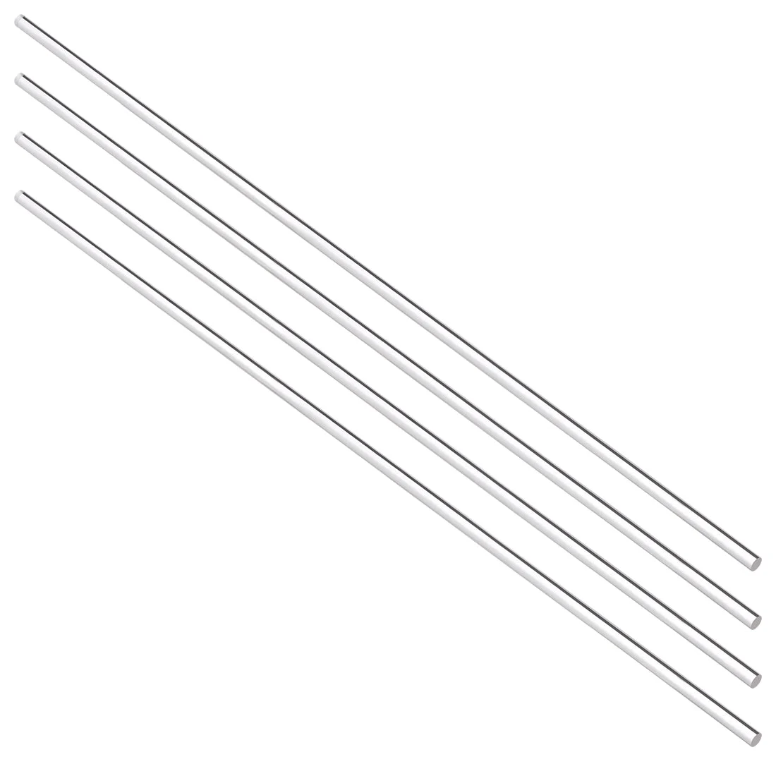 3mmx250mm Clear Solid Acrylic Round Rod PMMA Bar 4pcs