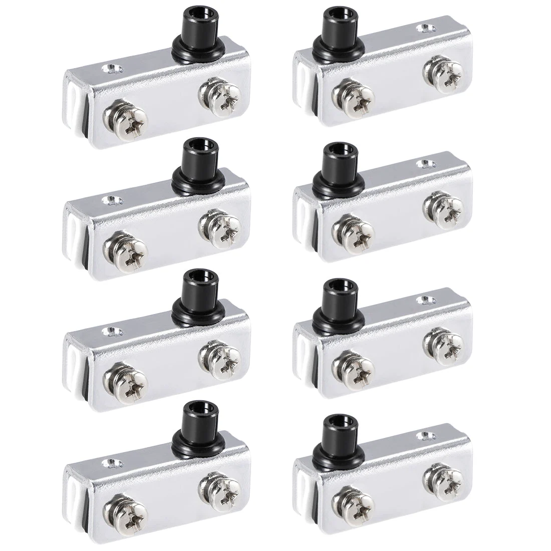 Glass Hinge Polished Chrome Glass Door Pivot Hinge Glass Clamp 40x13x15mm , 4 Pair