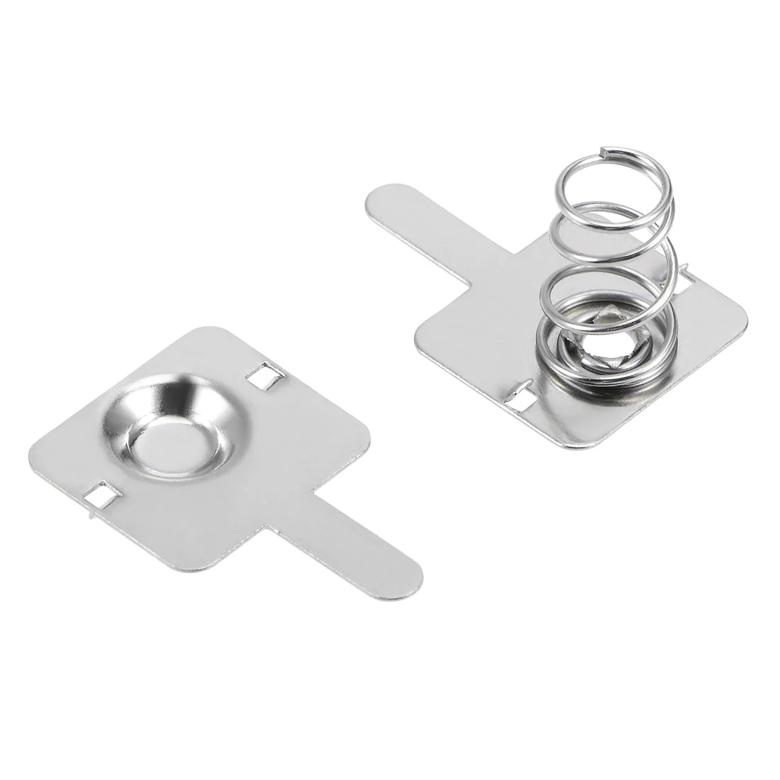 50 Pairs AA Battery Positive Negative Conversion Spring Contact Nickeling Plate 13.0mmx11.5mm