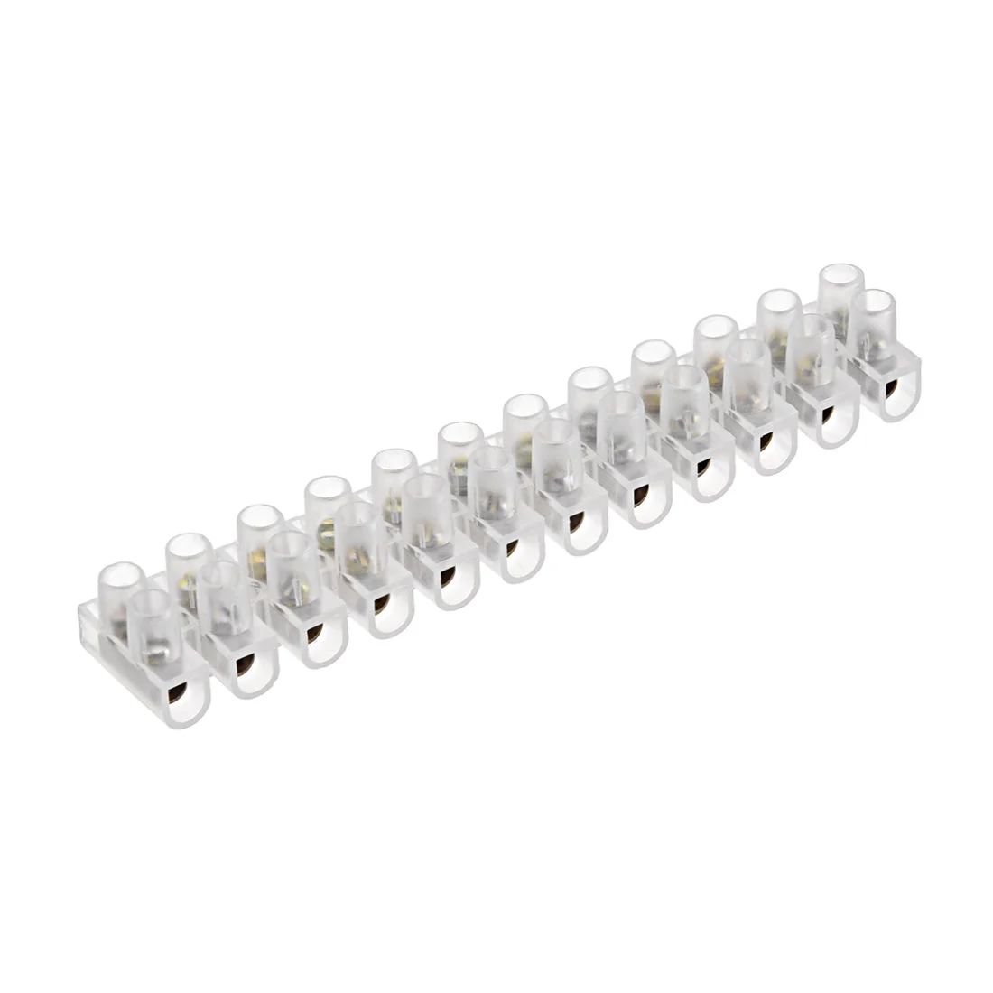 Terminal Block , 3A 12 Position Dual Row Type U Wire Connector Screw Terminal Barrier Strip , Pack of 30