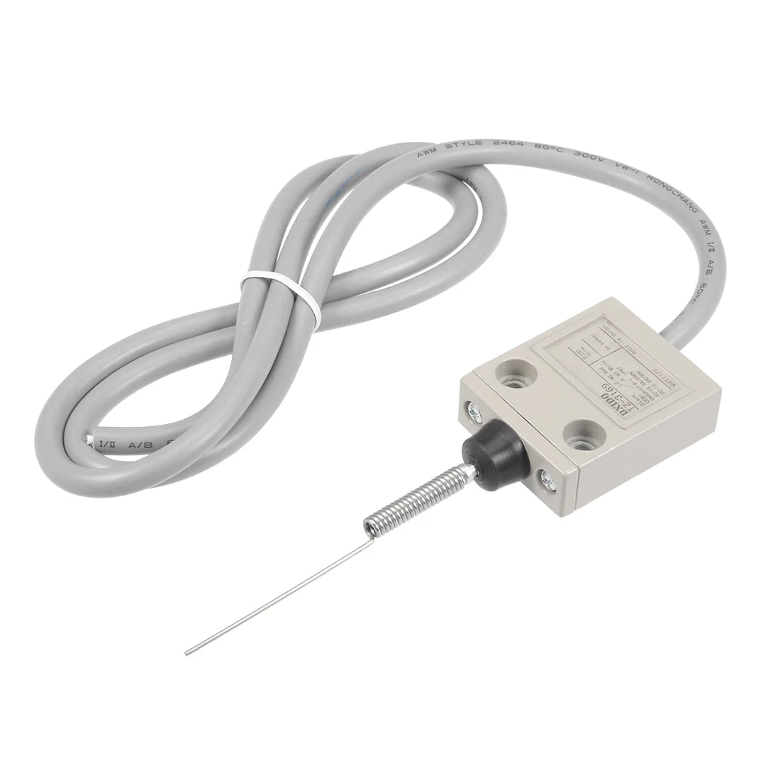 TZ-3169 Cat Whisker Flexible Coil Spring Limit Switch Momentary Compact Prewired 1NC+1NO