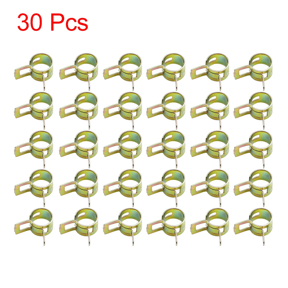 30pcs 9mm Car Fuel Line Spring Clips Water Pipe Air Tube Clamps Hose Fastener