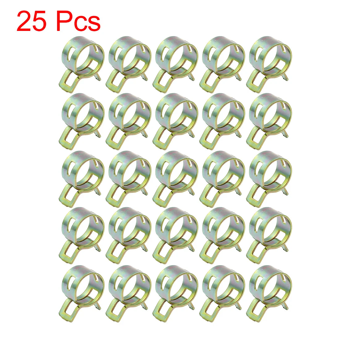 25pcs 13mm Car Fuel Line Spring Clips Water Pipe Air Tube Clamps Hose Fastener