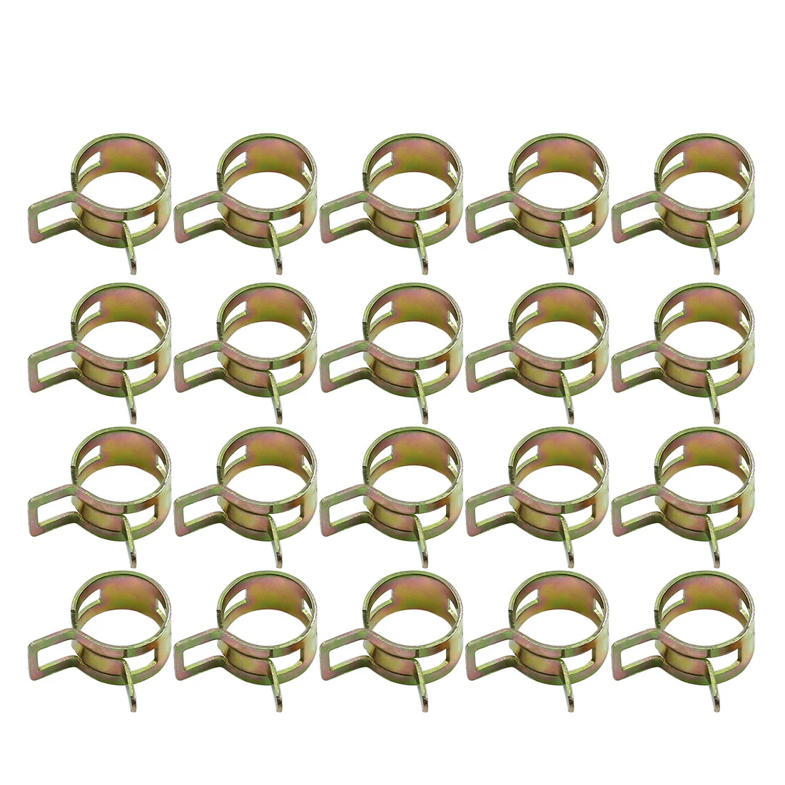 20pcs 14mm Car Fuel Line Spring Clips Water Pipe Air Tube Clamps Hose Fastener