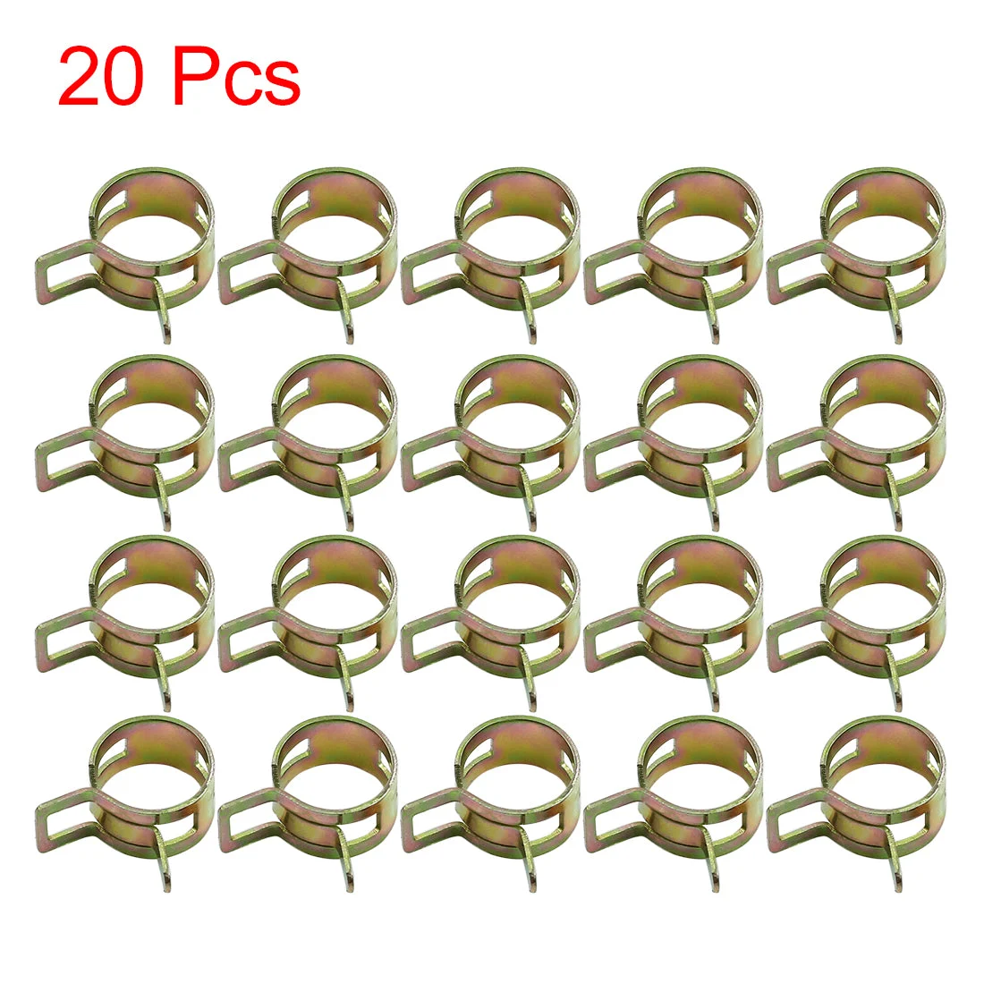 20pcs 15mm Car Fuel Line Spring Clips Water Pipe Air Tube Clamps Hose Fastener