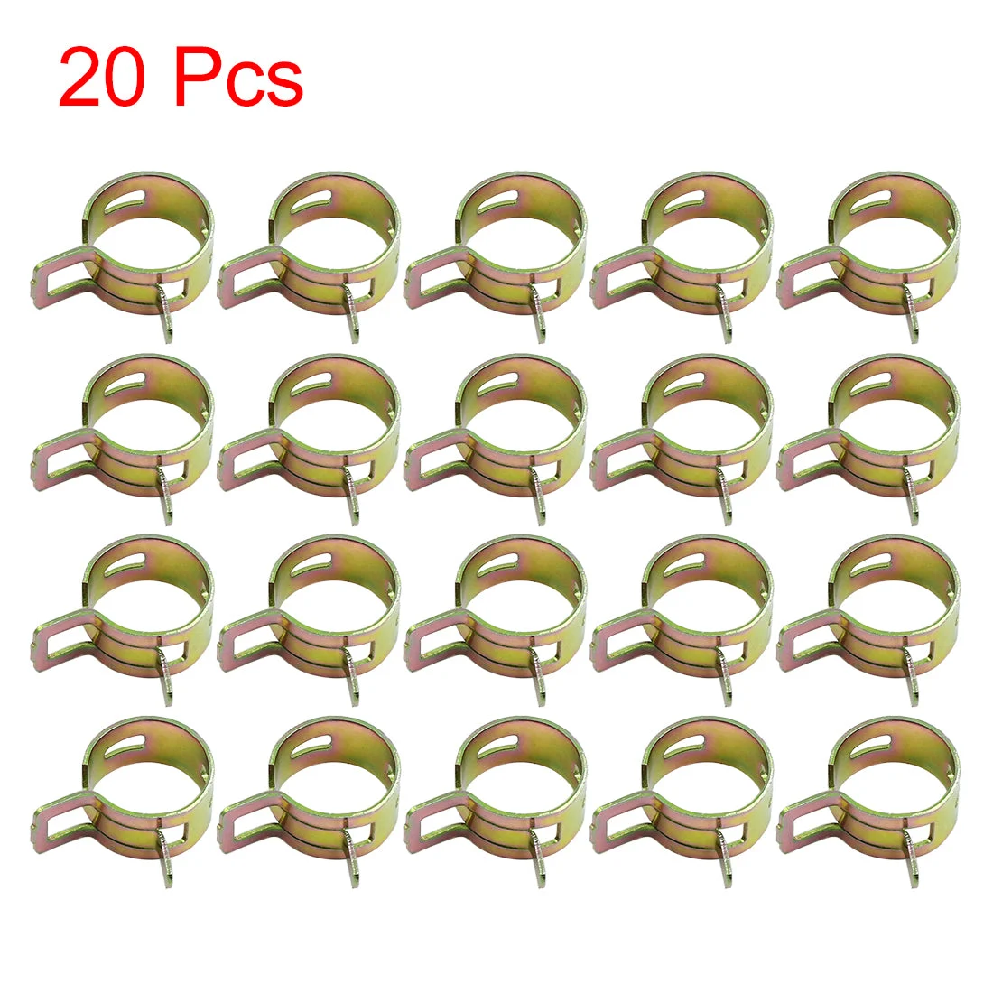 20pcs 16mm Car Fuel Line Spring Clips Water Pipe Air Tube Clamps Hose Fastener