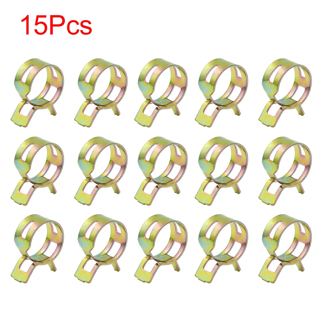 15pcs 22mm Car Fuel Line Spring Clips Water Pipe Air Tube Clamps Hose Fastener