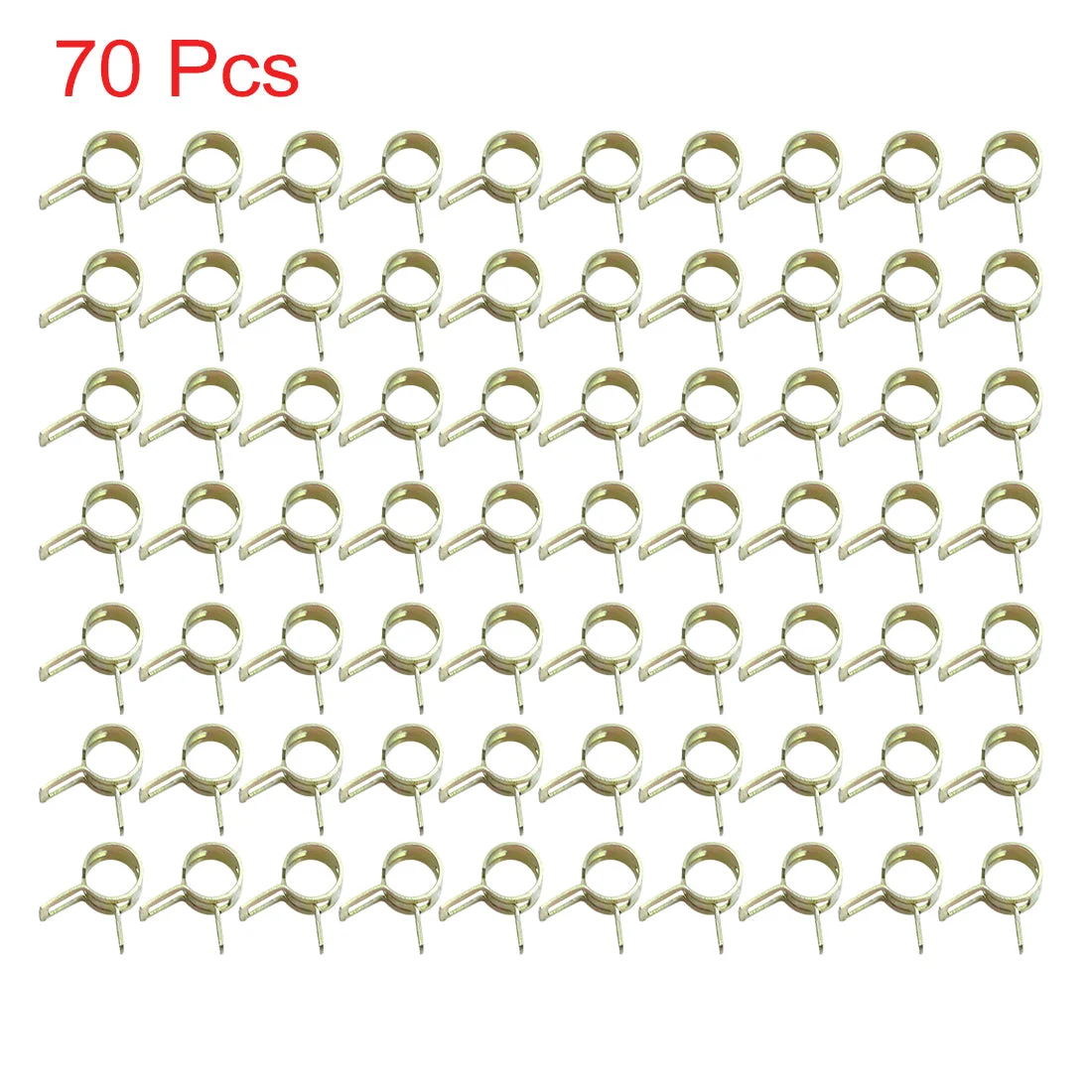 70pcs Fuel Line Hose Spring Clip Water Pipe Air Tube Clamp for Car 8MM