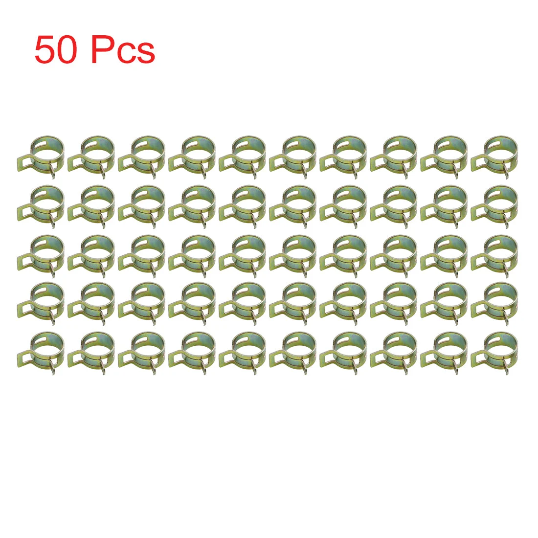 50pcs Fuel Line Hose Spring Clip Water Pipe Air Tube Clamp for Car 13MM