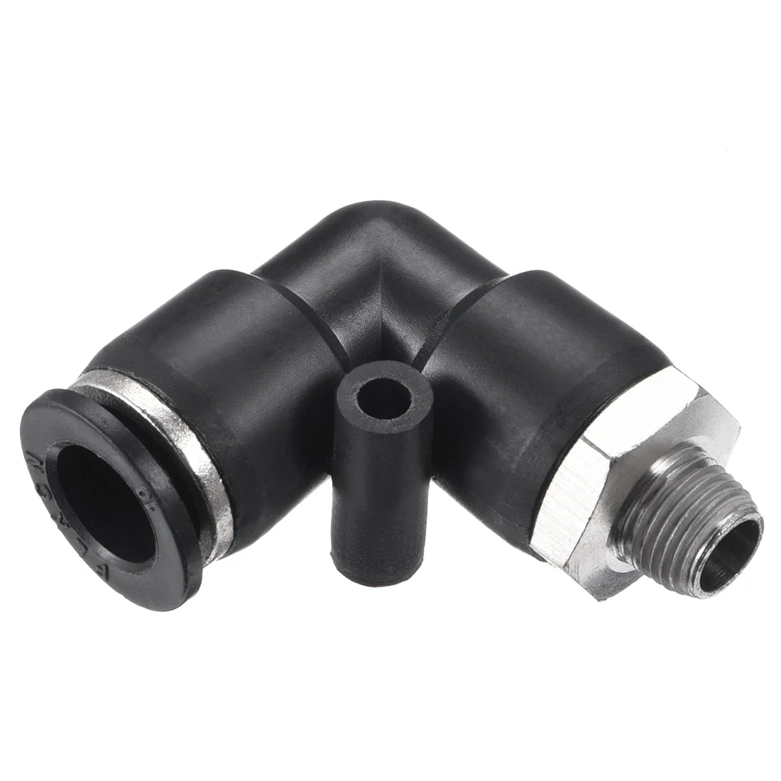 PL10-01 Pneumatic Push to Connect Fitting, Male Elbow - 25/64" Tube OD x 1/8" G Thread Tube Fitting 2pcs