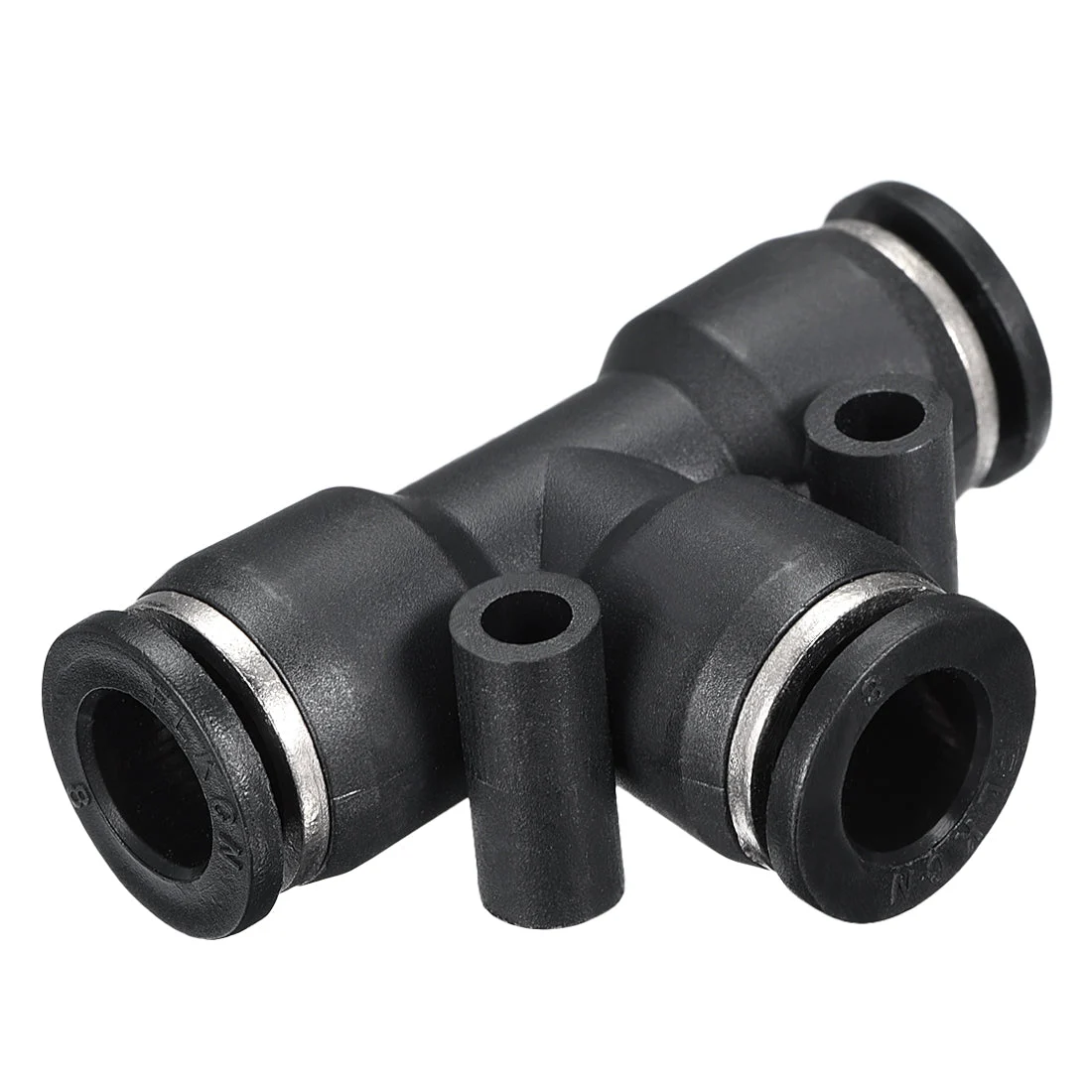 8 pcs Push To Connect Fittings T Type Tube Connect 8 mm or 5/16" od Push Fit Fittings Tube Fittings Push Lock (8mm T tee)